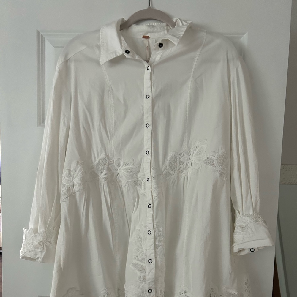 White free people lace dress